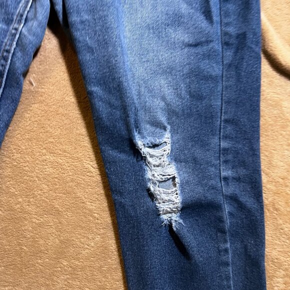Vanilla Star Highrise Skinny‎ W31/13 Blue Jeans Distressed Stretch Mid Wash (O) - Picture 2 of 11